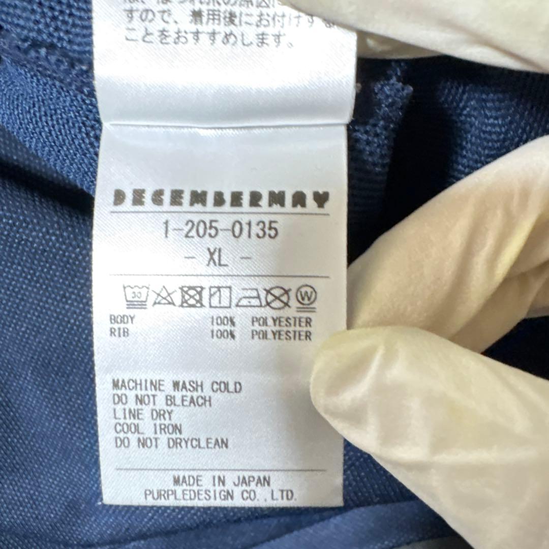 ネイビー ポロシャツ DECEMBER MAY サイズXL