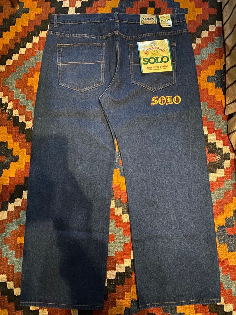 か*つ様 SOLO SEMORE BAGGY JEANS デッドストック 46