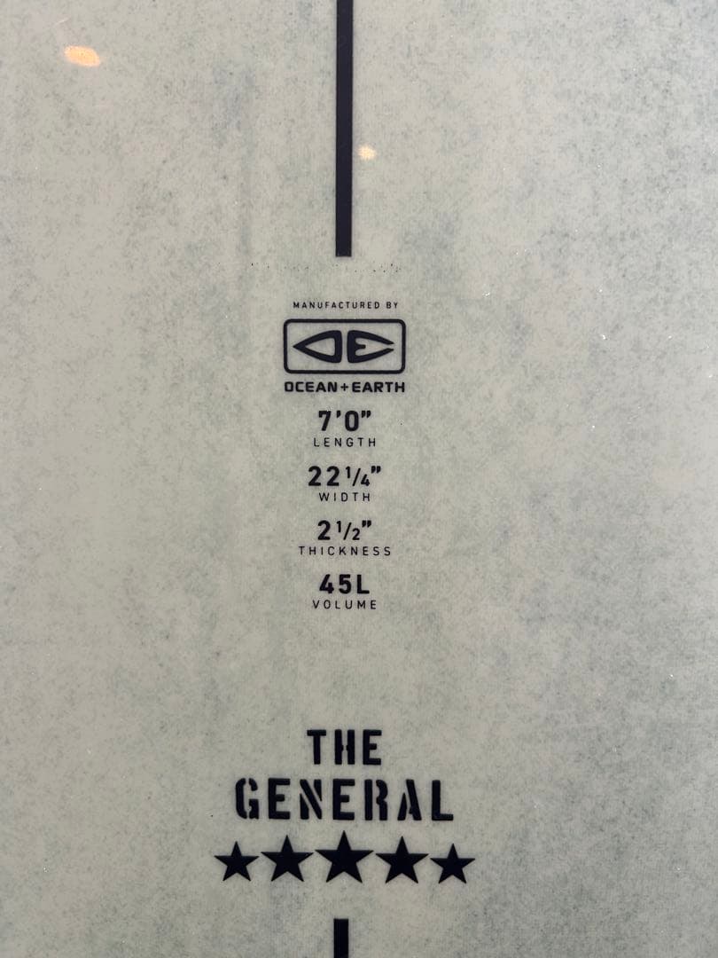 サーフィン・ボディボード O&E THE GENERAL EPOXY SOFT 7ft