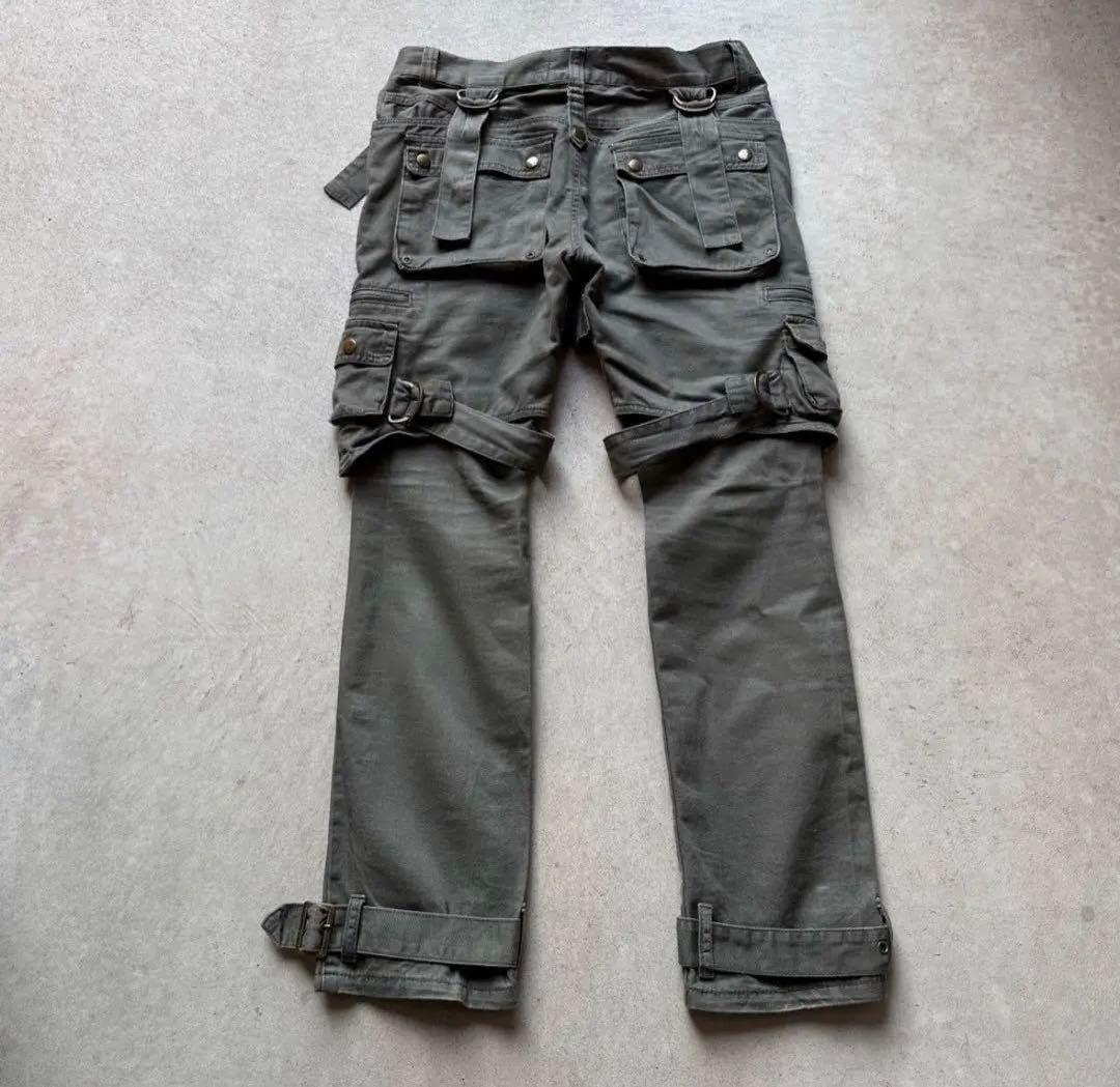 パンツ 2000s gimmick bondage cargo pants y2k