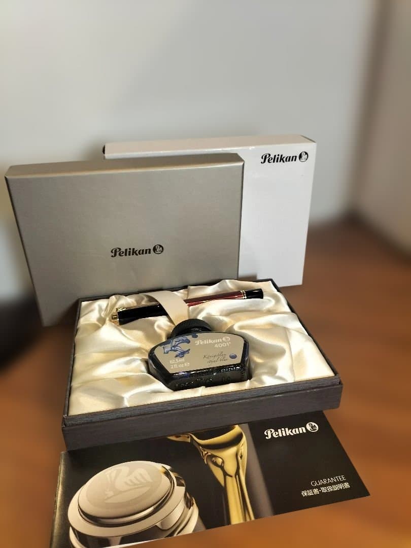新品未使用品　Pelican M600 ストライプ 箱 インク付き