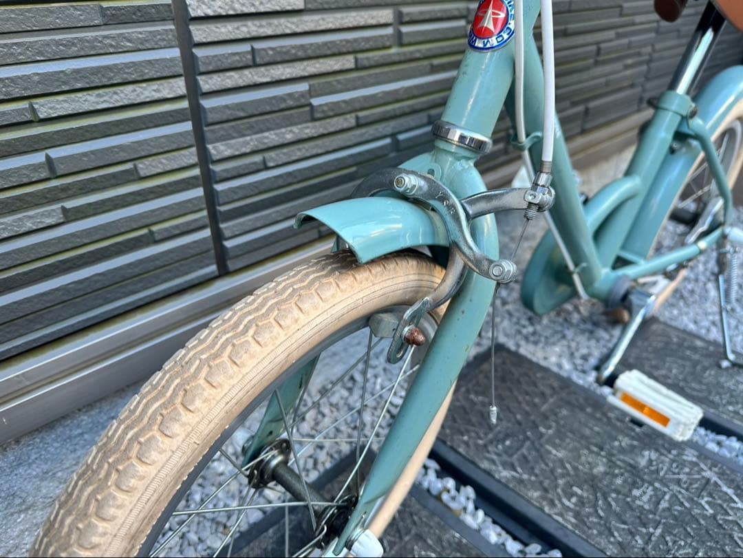 little tokyobike ブルージェイド 前カゴ&補助輪付き