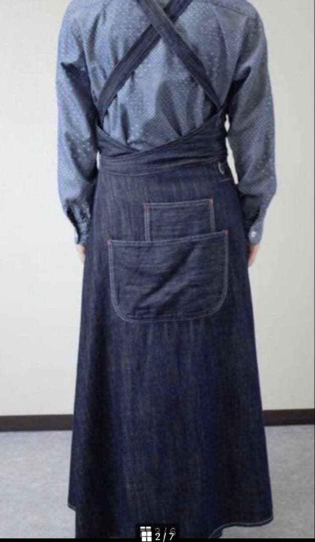 ✨ BlueTrick OKAYAMA ブルートリック　デニム　エプロン　ブルー