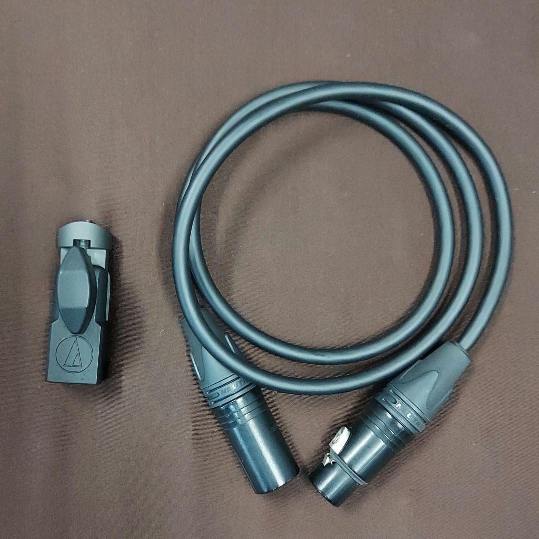 【美品】audio technica　ATM25 マイク ケーブル・箱付き