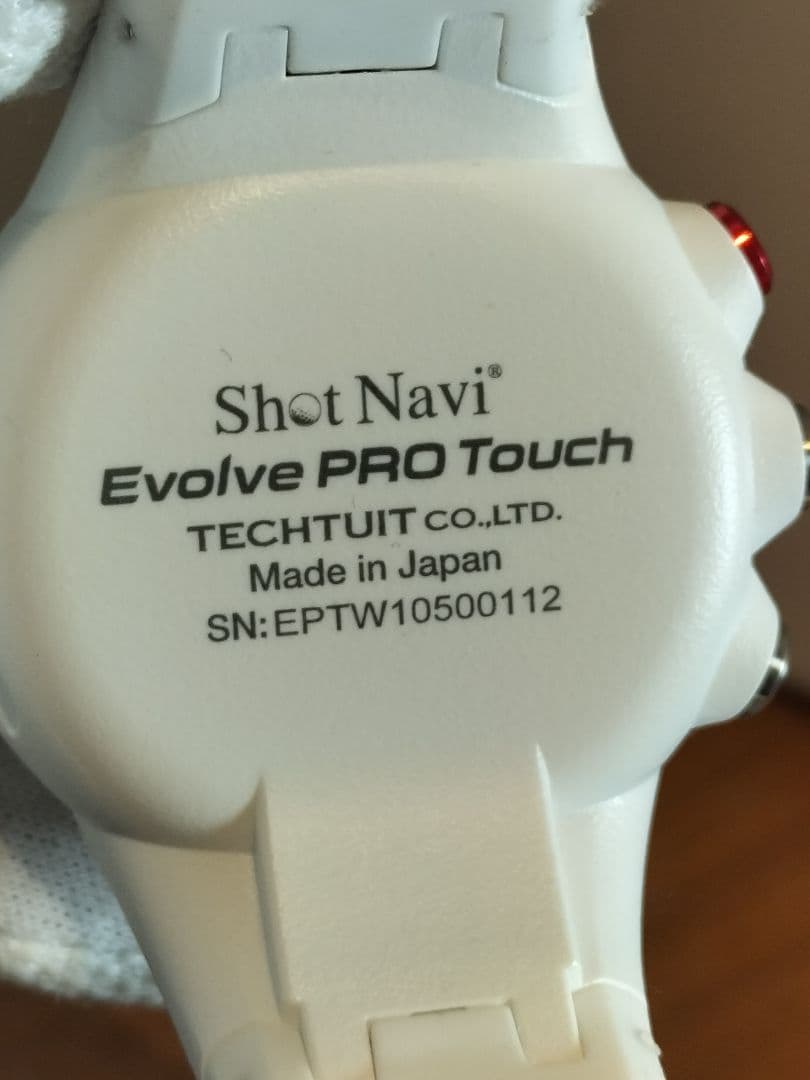 白　ゴルフ用GPSウォッチ Navi Evolve PRO Touch