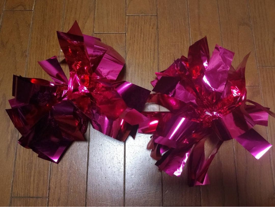 【早い者勝ち】慶應チア ピンク ポンポン 2個セット