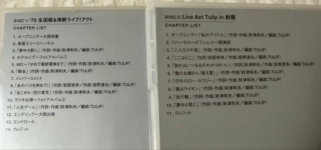 おまけ会報付きチューリップTULIP THE FILMS DVD BOX　７枚組