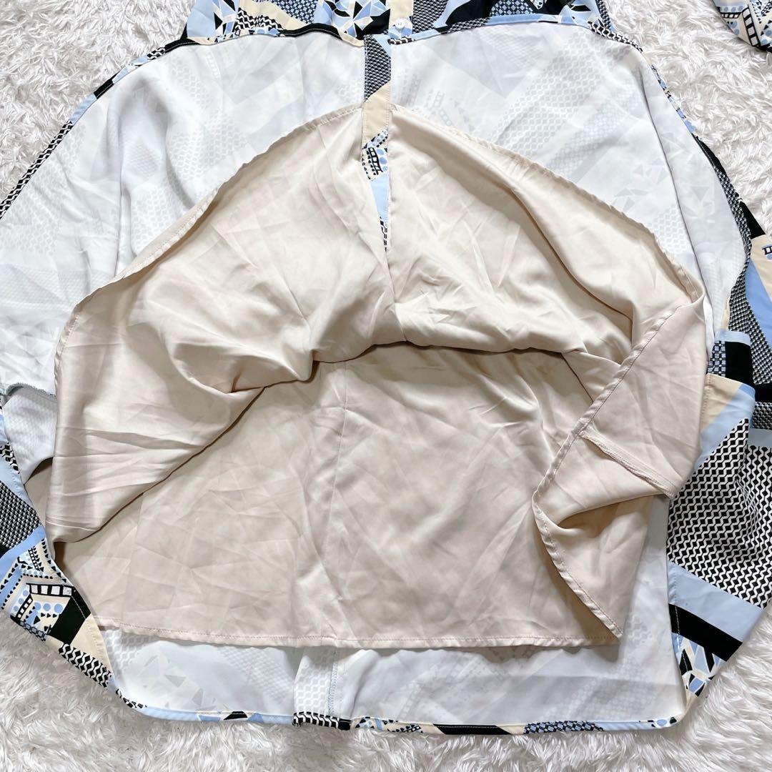 emiriawiz 幾何学柄シャツワンピース　ロングワンピース