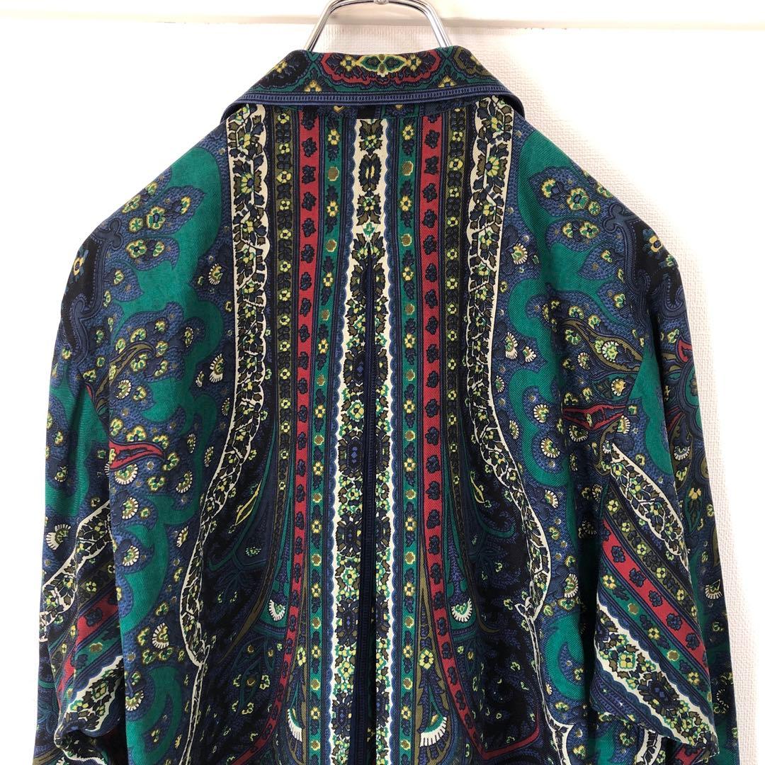 KENZO　ヴィンテージ　1980年代　ケンゾー　総柄ワイドシャツ