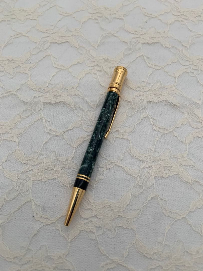 Parker グリーンマーブル柄 ボールペン 本体
