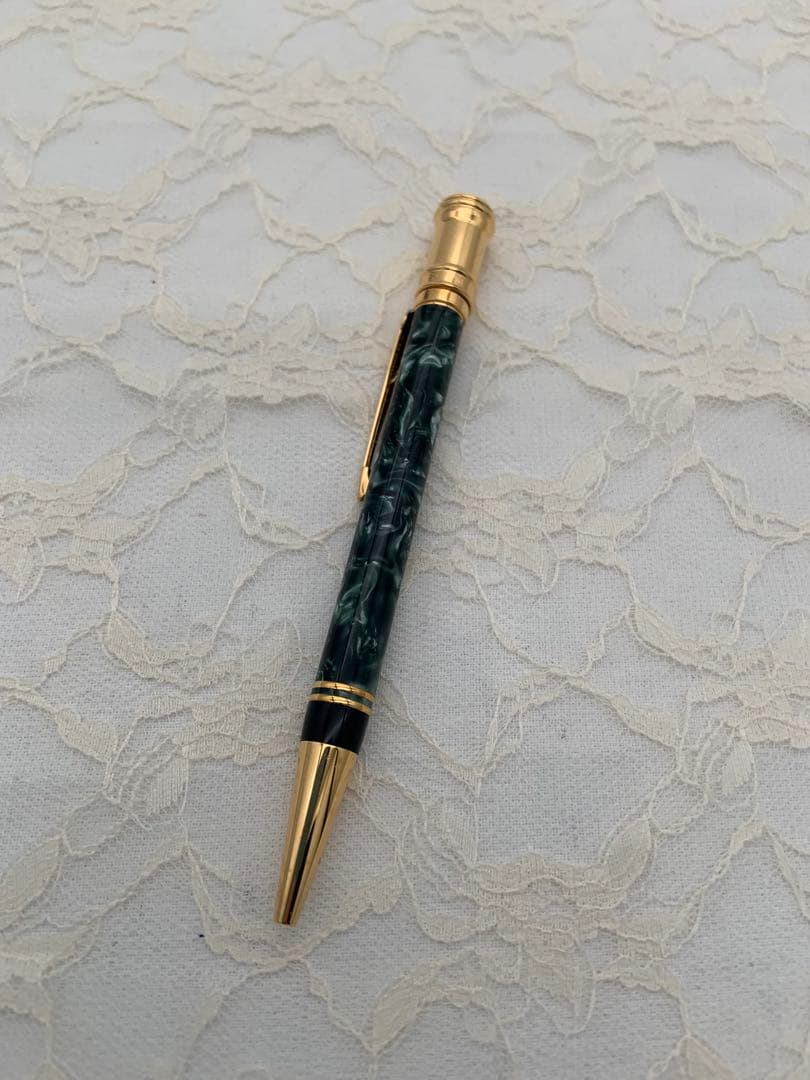 Parker グリーンマーブル柄 ボールペン 本体