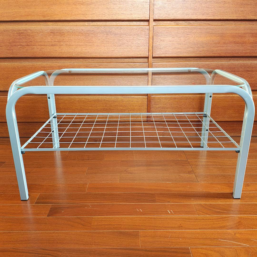 希少 箱入 新品 未使用 ガラステーブル コーヒーテーブル センターテーブル