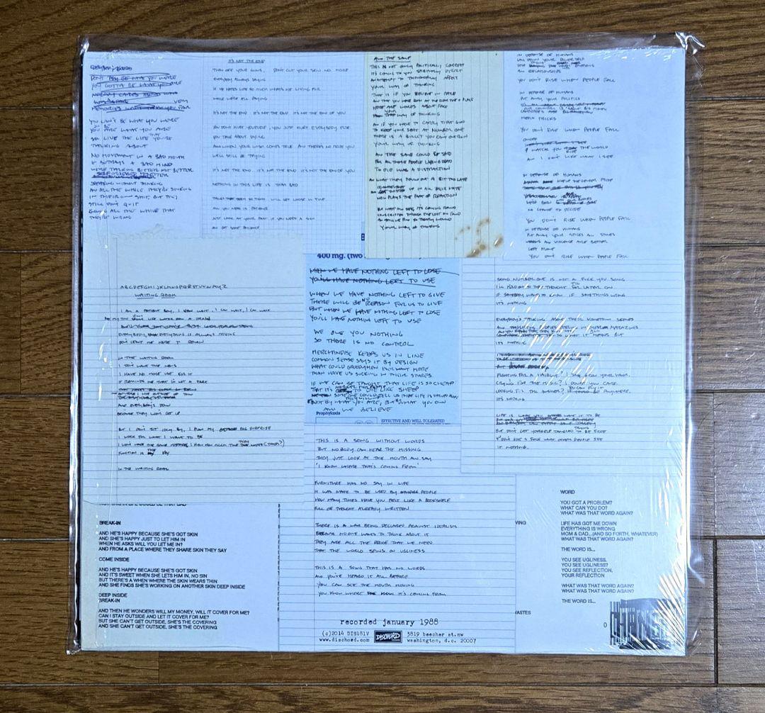 未聴 fugazi / first demo レコード LP