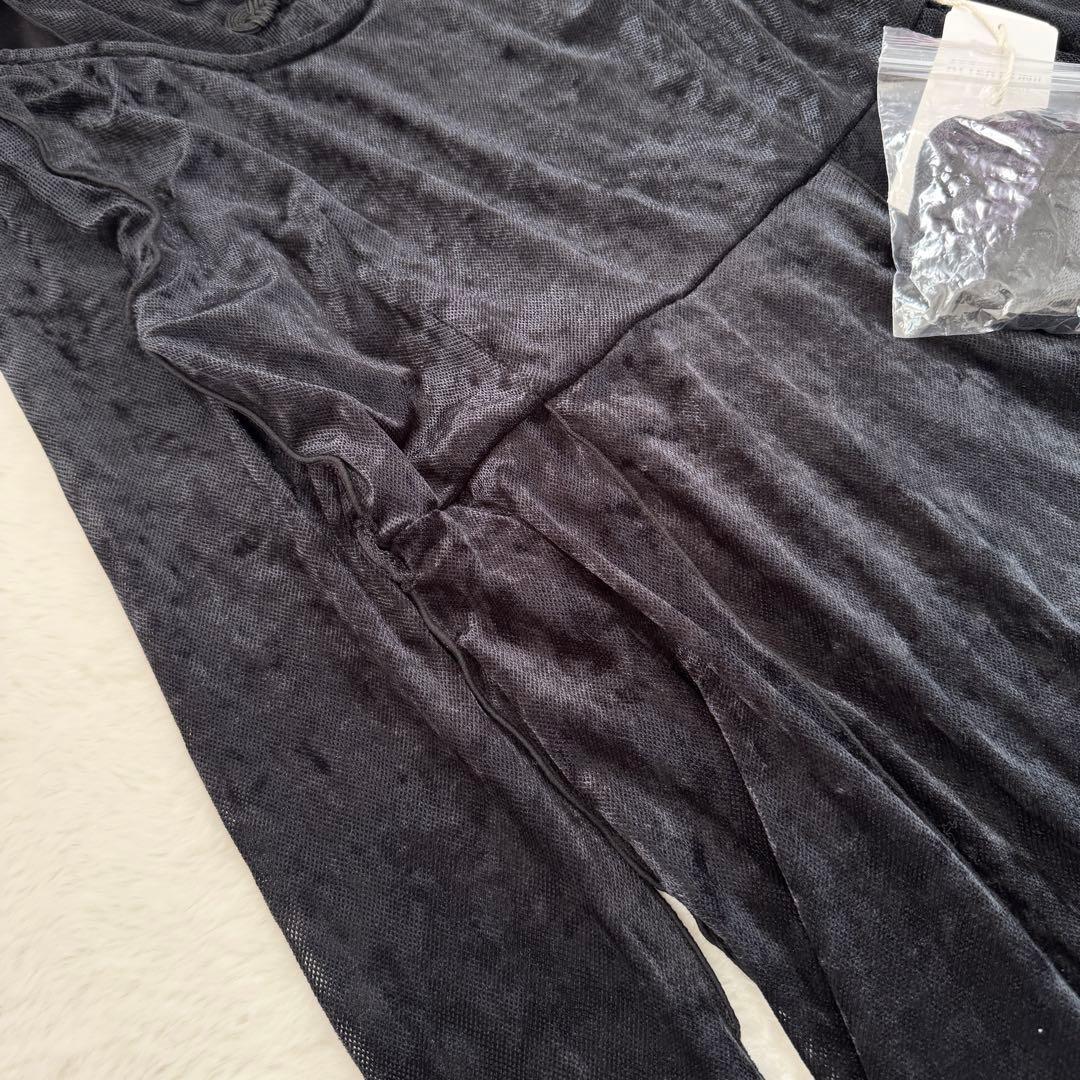 25SS HARE ベロアチャイナワンピース ブラック