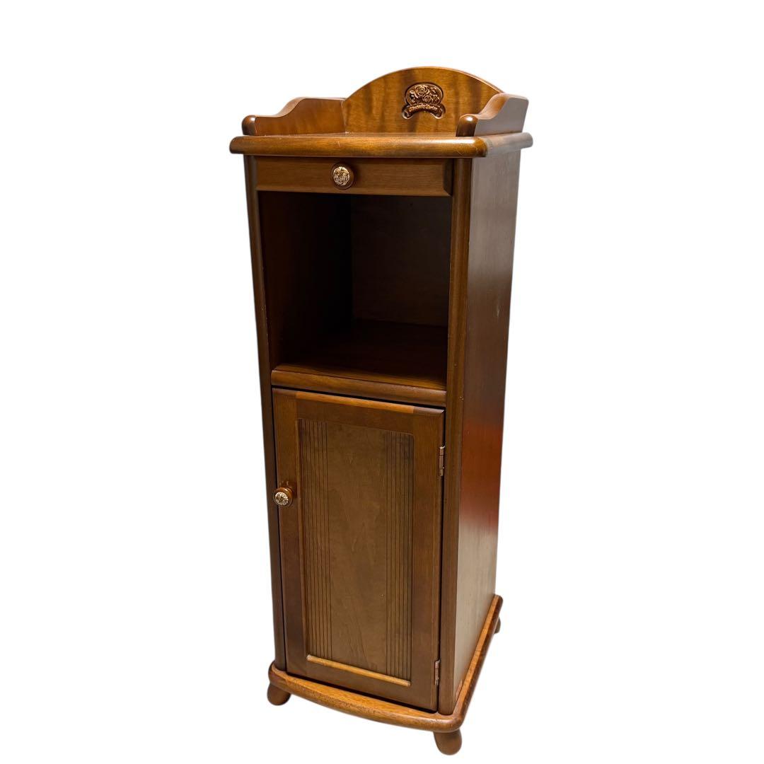 【美品】昭和レトロ 電話台 アケボノ工芸 アンティーク家具 99-9