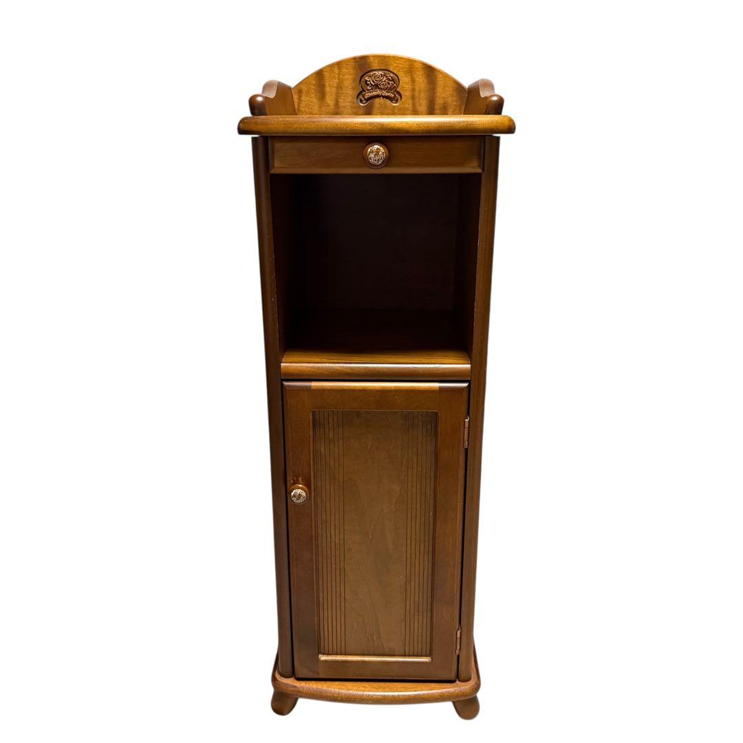【美品】昭和レトロ 電話台 アケボノ工芸 アンティーク家具 99-9
