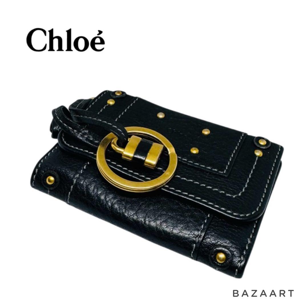 Chloé クロエ パディントン レザー6連キーケース 黒 ブラック 箱付き
