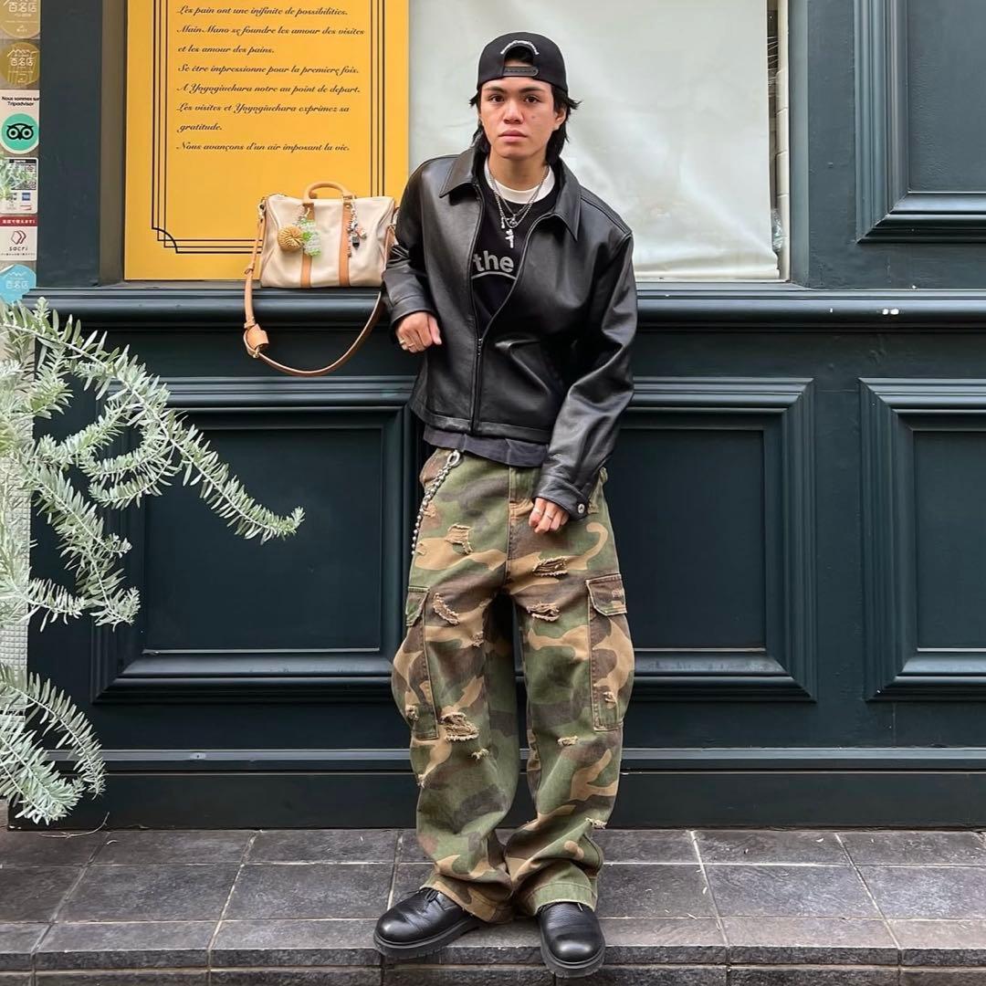 パンツ Antidote Worldwide Camo cargo pants