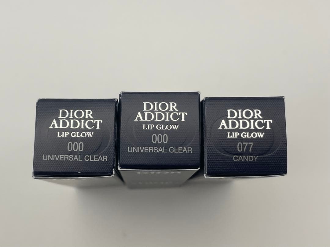 未使用品 Dior アディクトリップグロウ 000 077 3本セット