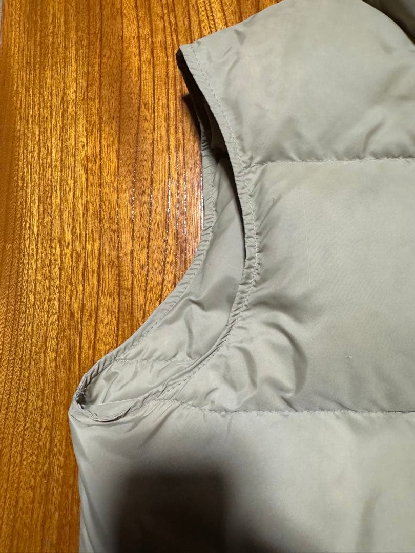 美品 80s L.L.Bean 縦型ポケット グースダウン ベスト ベージュ L