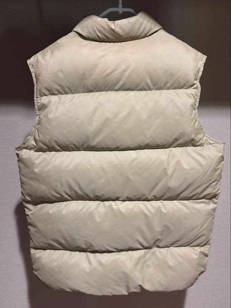 美品 80s L.L.Bean 縦型ポケット グースダウン ベスト ベージュ L