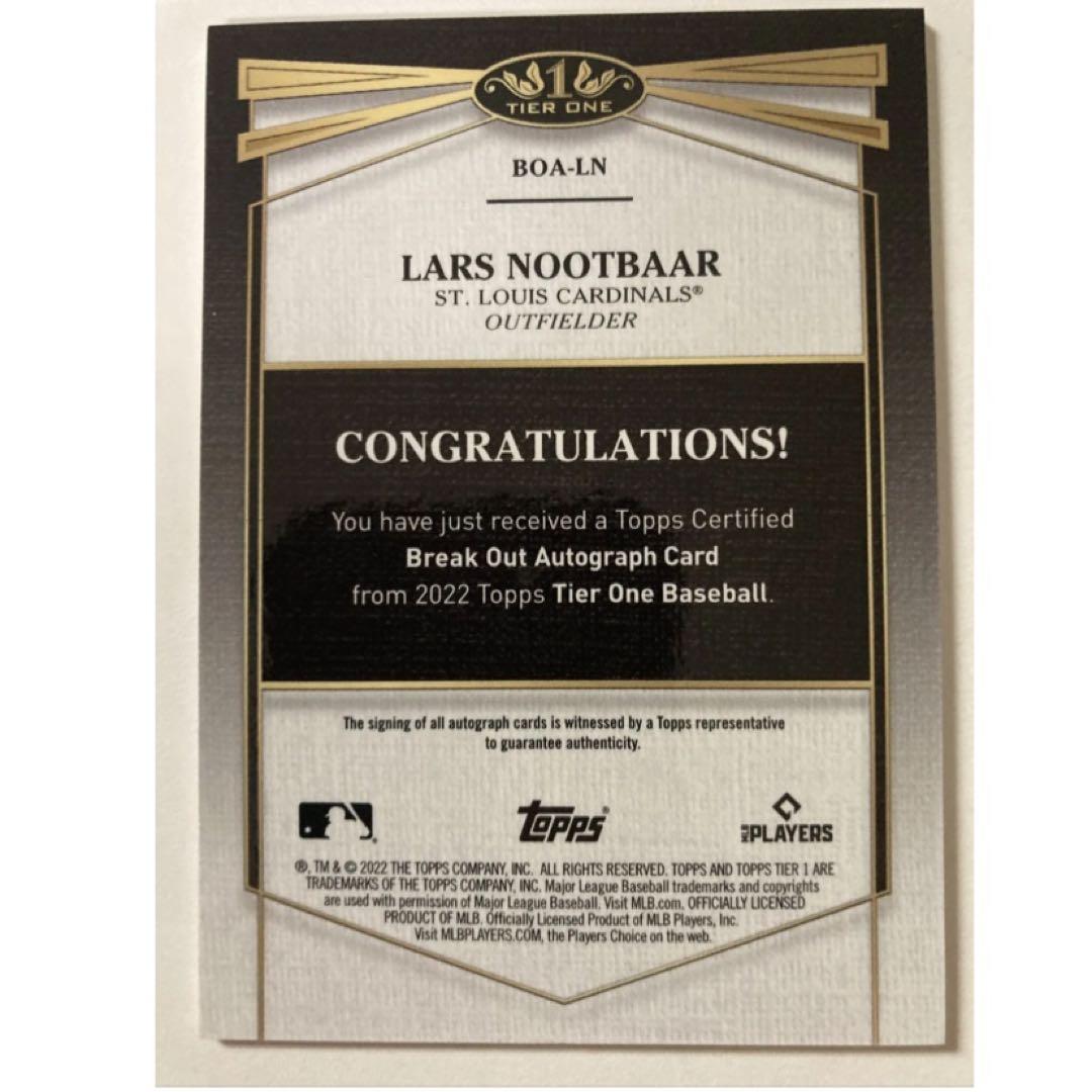 WBC 日本代表 ヌートバー Topps Tier One 直筆サイン カード