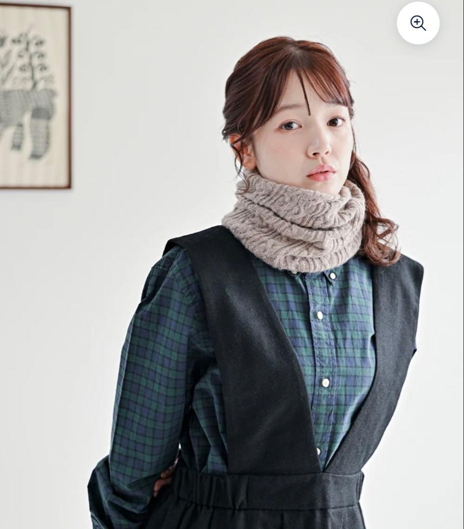 NOGUCHI KNIT 【２WAY】ねじりネックウォーマー　ニット帽