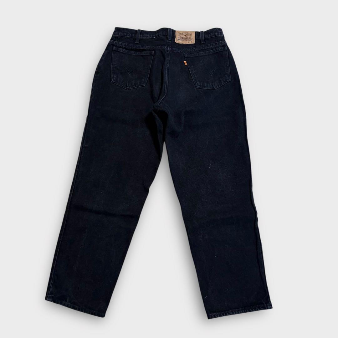 希少サイズ！USA製Levi's 550 HUSKYハスキーブラックデニム後染め