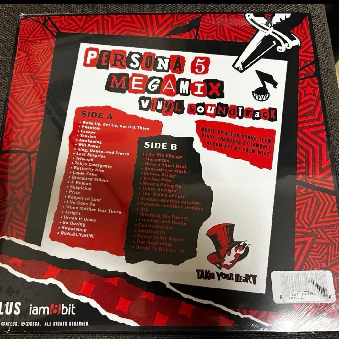 ペルソナ5 P5 megamix LPレコード 限定カラー盤