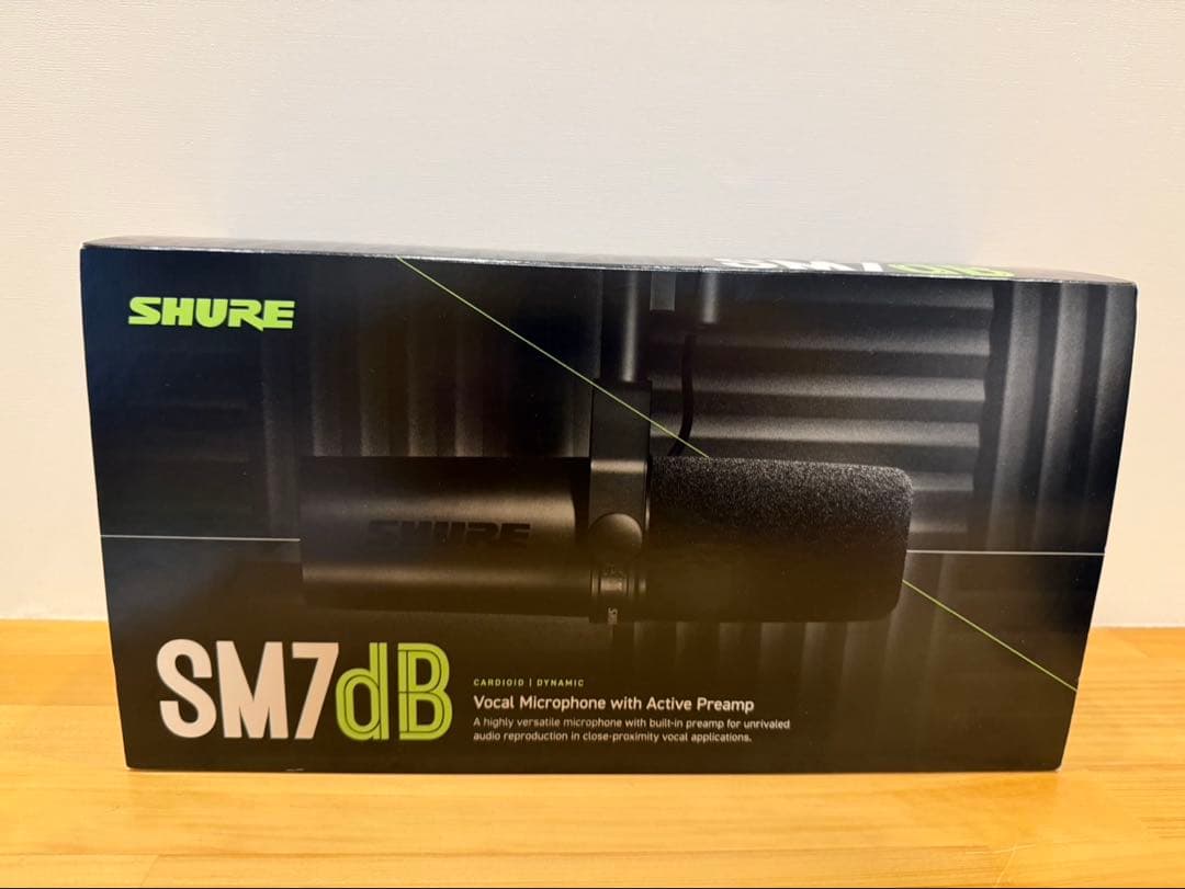 ①美品 SHURE SM7dB シュアー ダイナミックマイク コンデンサーマイク