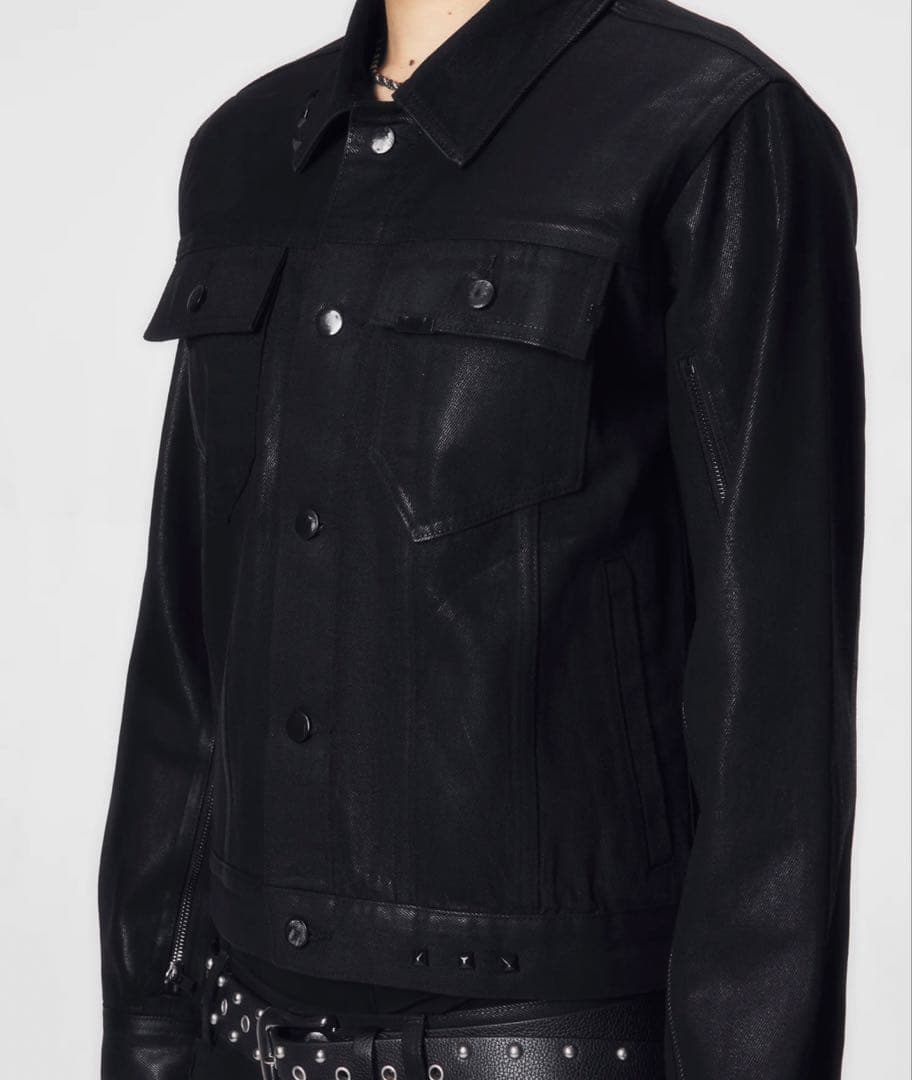 ジャケット・アウター jentlouis Resin Coated Denim Jacket