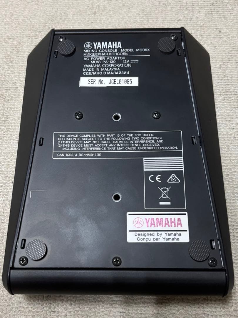 YAMAHA MG06X 6チャンネルミキサー