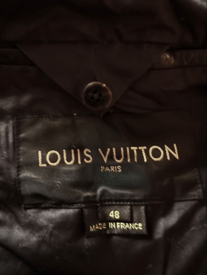 LOUIS VUITTON ダークブラウン ラムスキンライダース48