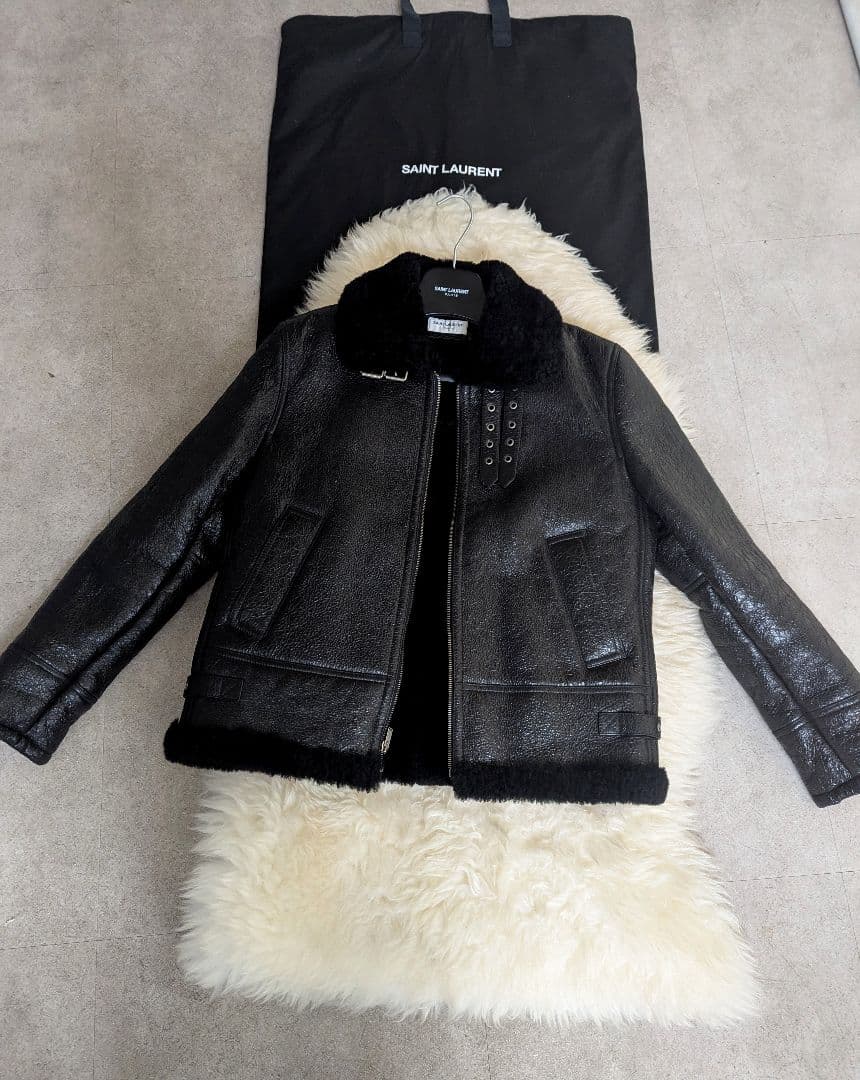 稀少美品　2020/21AW　サンローラン　B-3　ムートン　ボンバージャケット