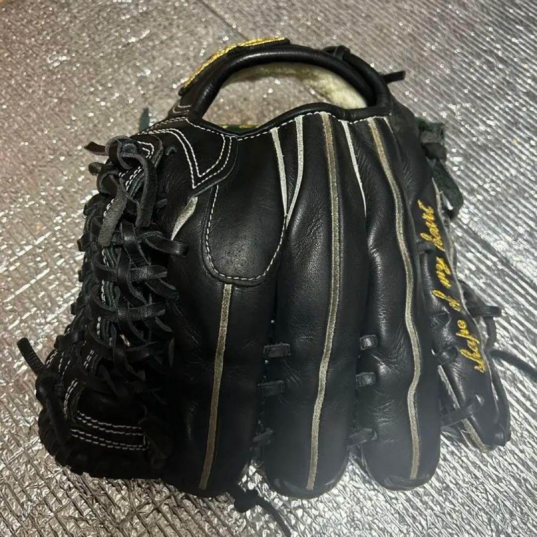 さもん オーダー軟式グローブ 黒 ms1