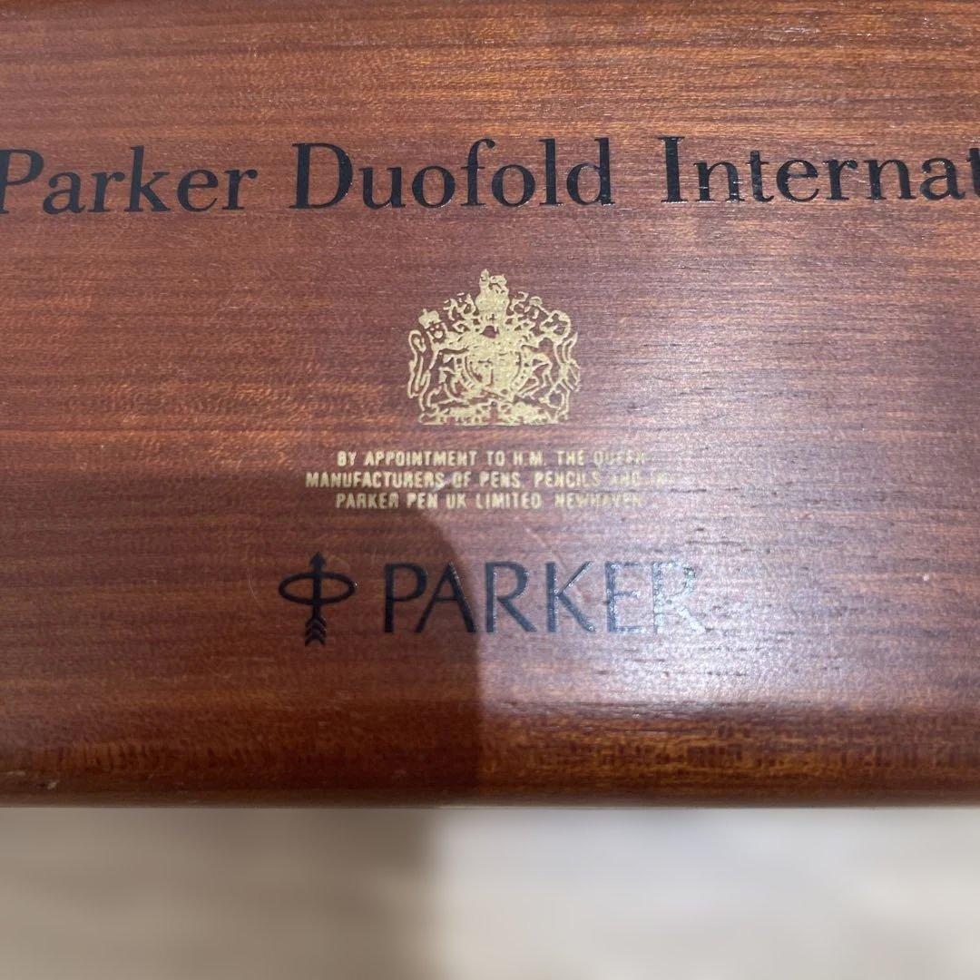 Parker ブラック 万年筆 ウッドケース付き