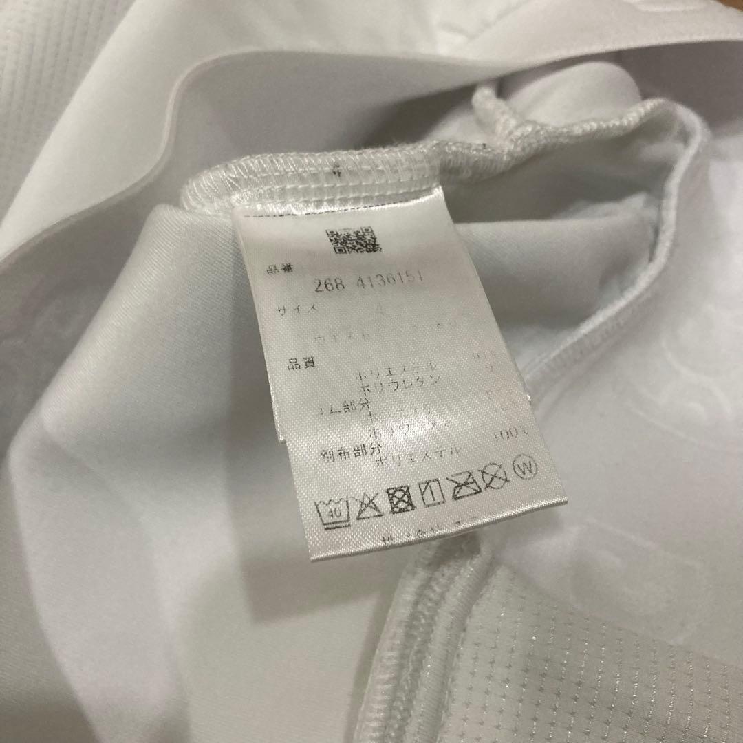 PGG パーリーゲイツ パンツ 4 ホワイト ウエストゴム ゴルフ