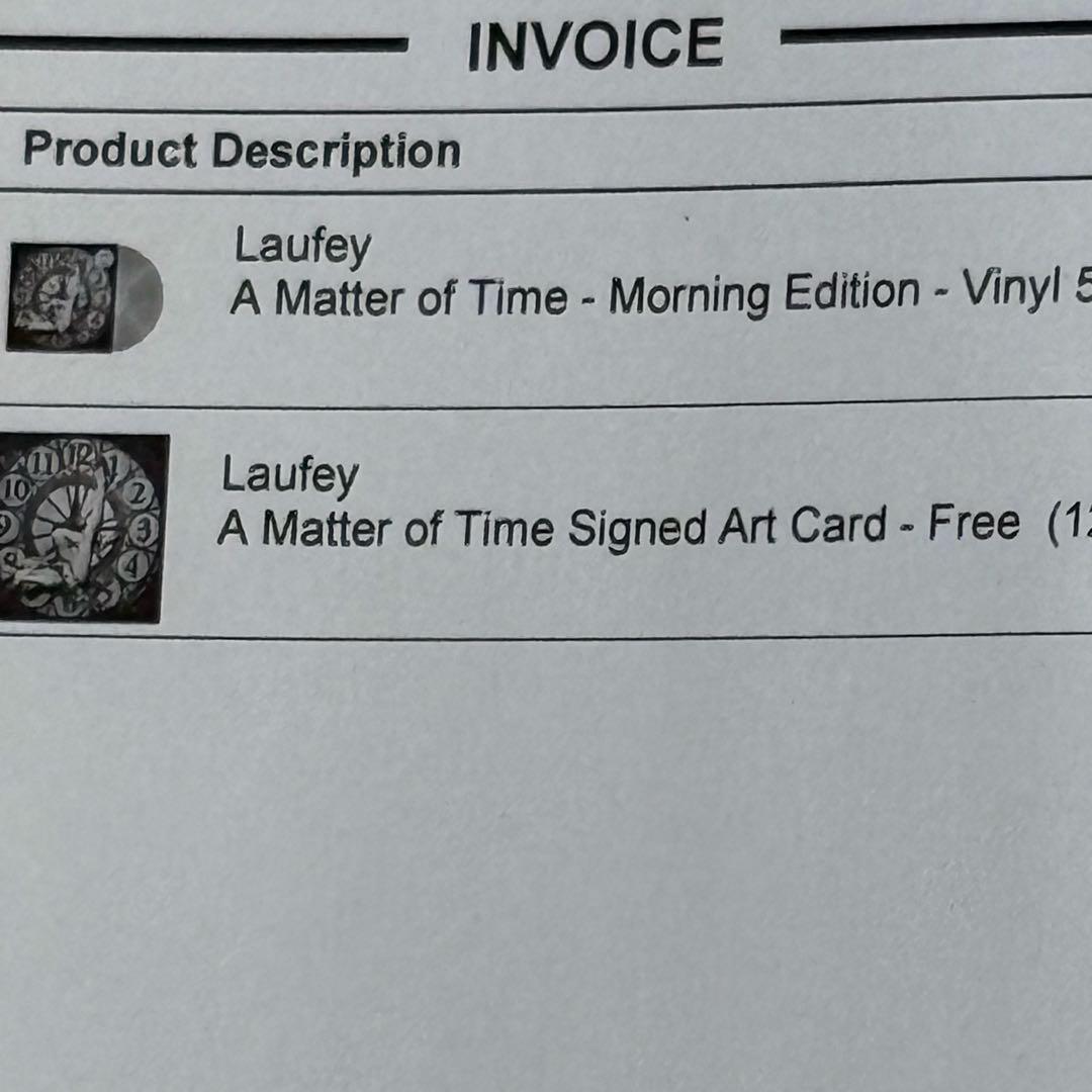 laufey A Matter of Time レコード 直筆サインカード付き