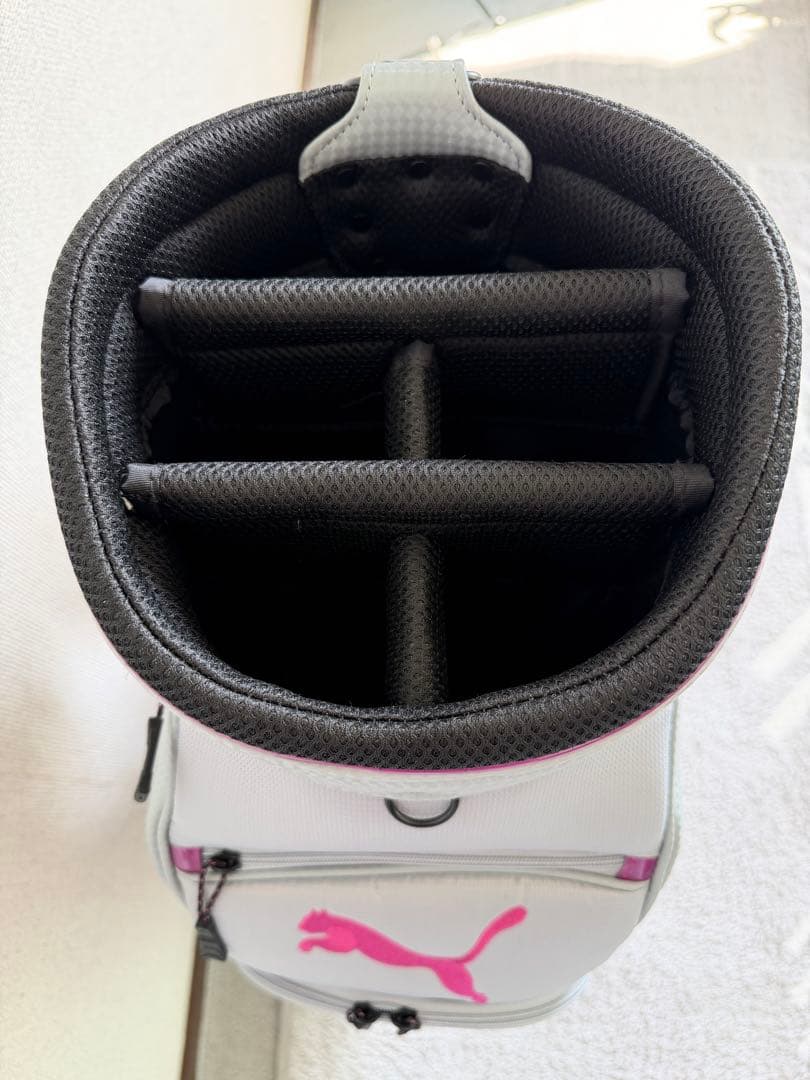 新品PUMA キャディバッグ グレー・パープル