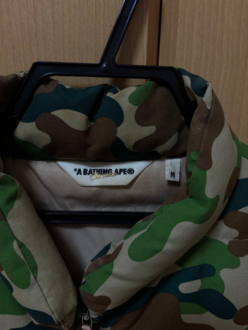 【美品】A BATHING APE／puzzle camo／ダウンベスト