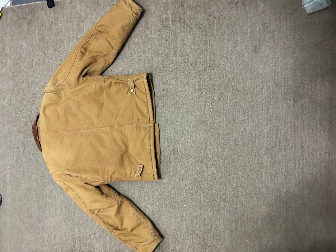 パ*ん様 2002年製carhartt デトロイトジャケットベージュ 写真モデル