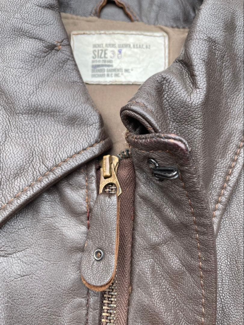 92年会計 官給品 A-2 レザージャケット