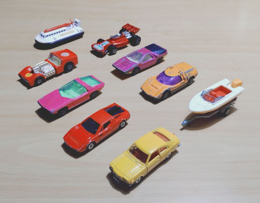 1970年代 ミニカー9台セット ボート型・スポーツカー型