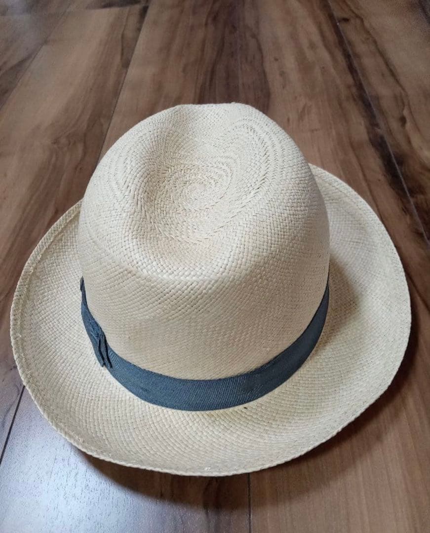 美品　Borsalino ボルサリーノ　本パナマハット　イタリア製　60cm