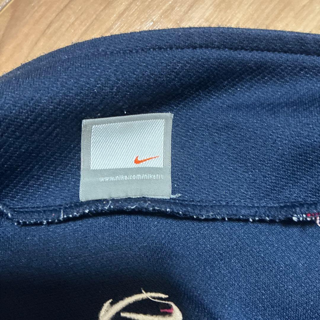 【希少】NIKE バスケットボール ジャージ上下 サイドスナップ L/M 濃紺