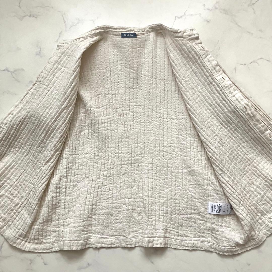 24ss Plantation BIZENソイルWAVE コットンリネン　シャツ
