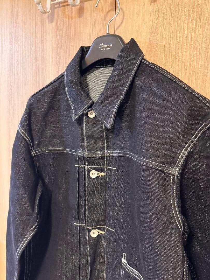 【ほぼ新品】B.C.STOCK ブラックデニムジャケット L