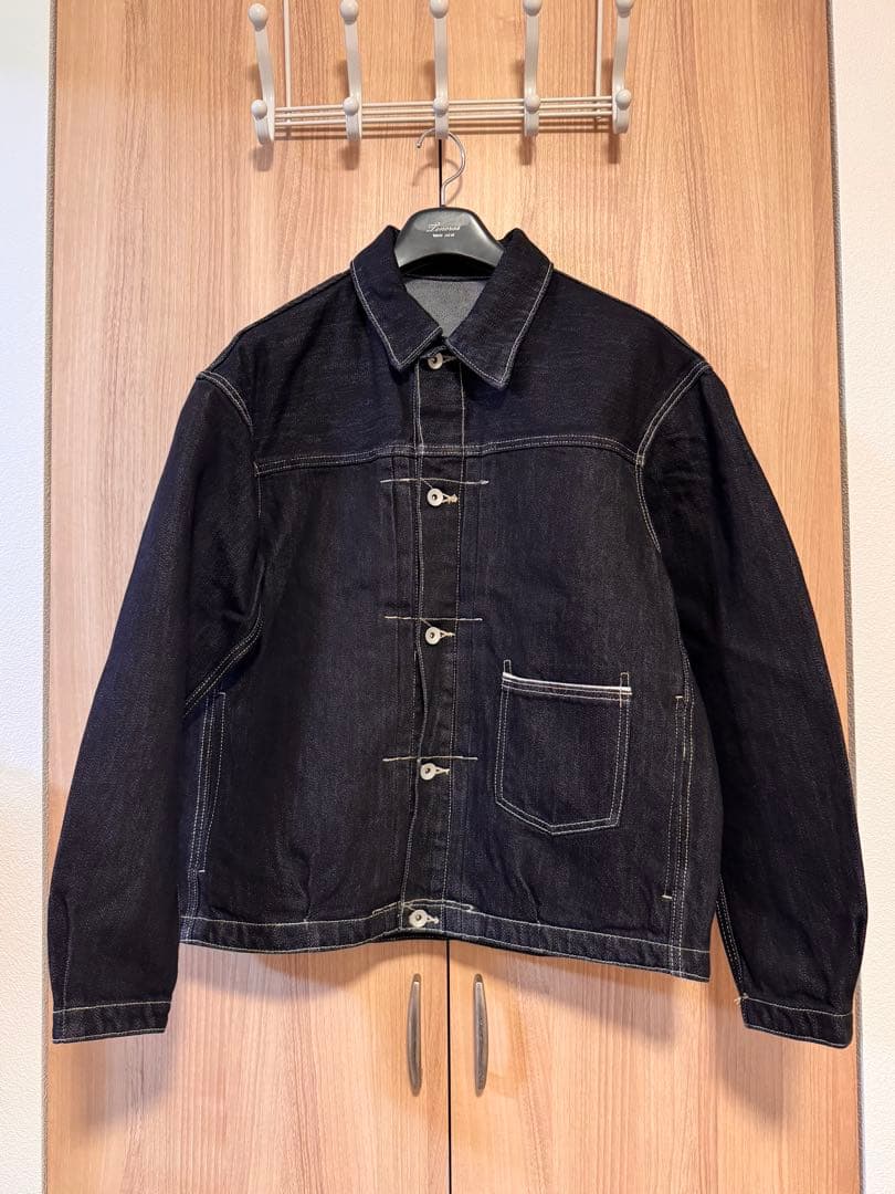 【ほぼ新品】B.C.STOCK ブラックデニムジャケット L