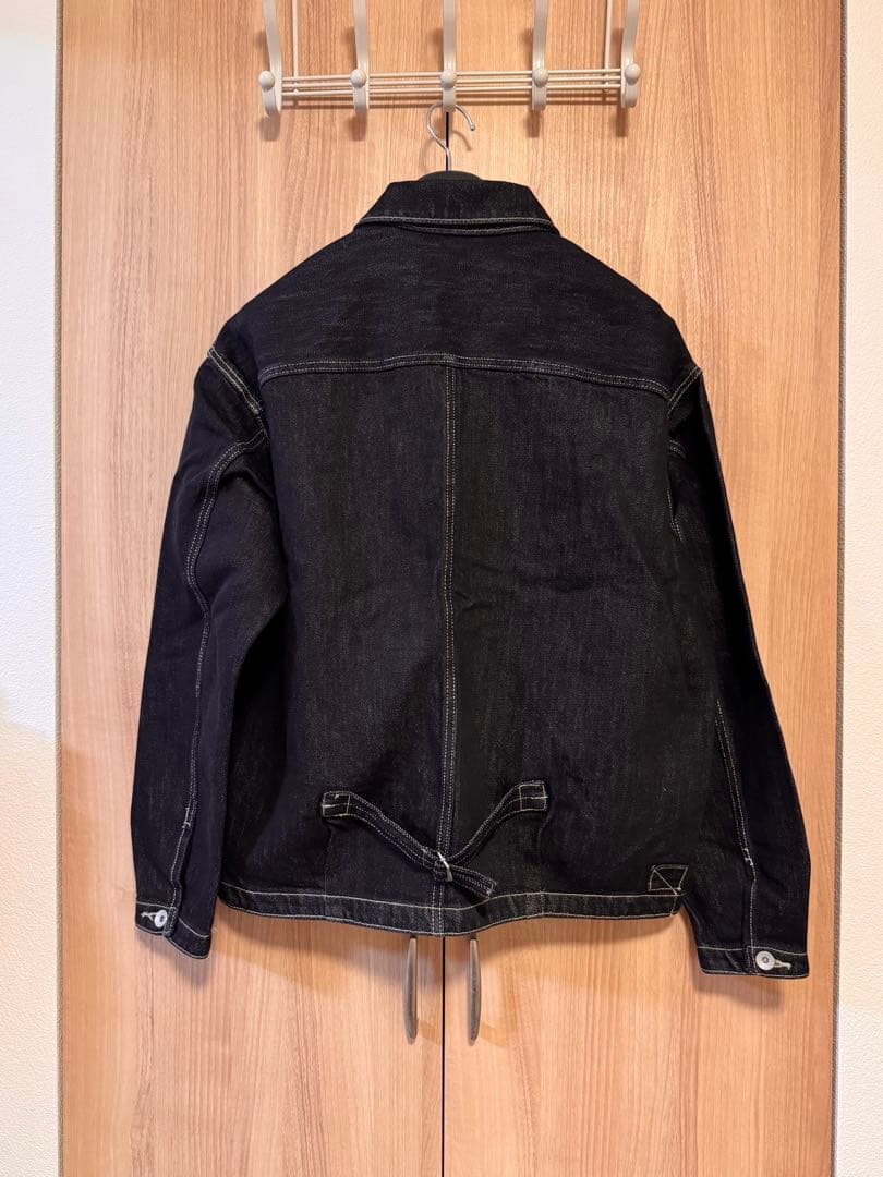 【ほぼ新品】B.C.STOCK ブラックデニムジャケット L
