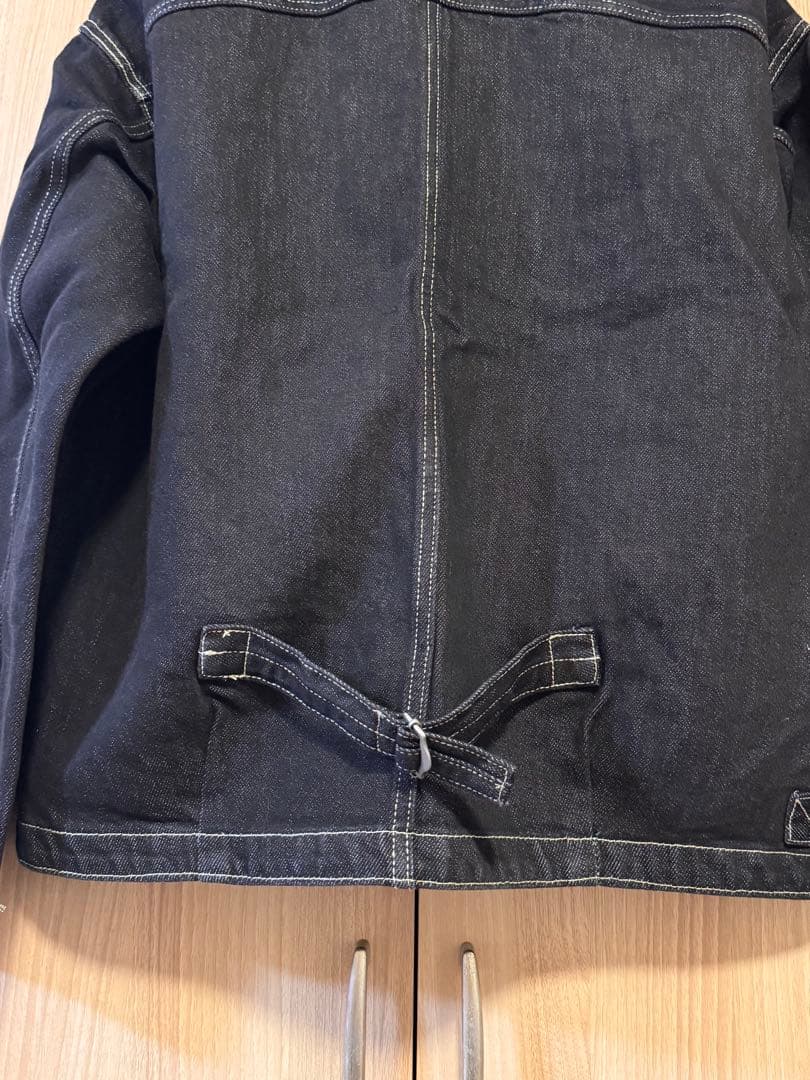 【ほぼ新品】B.C.STOCK ブラックデニムジャケット L